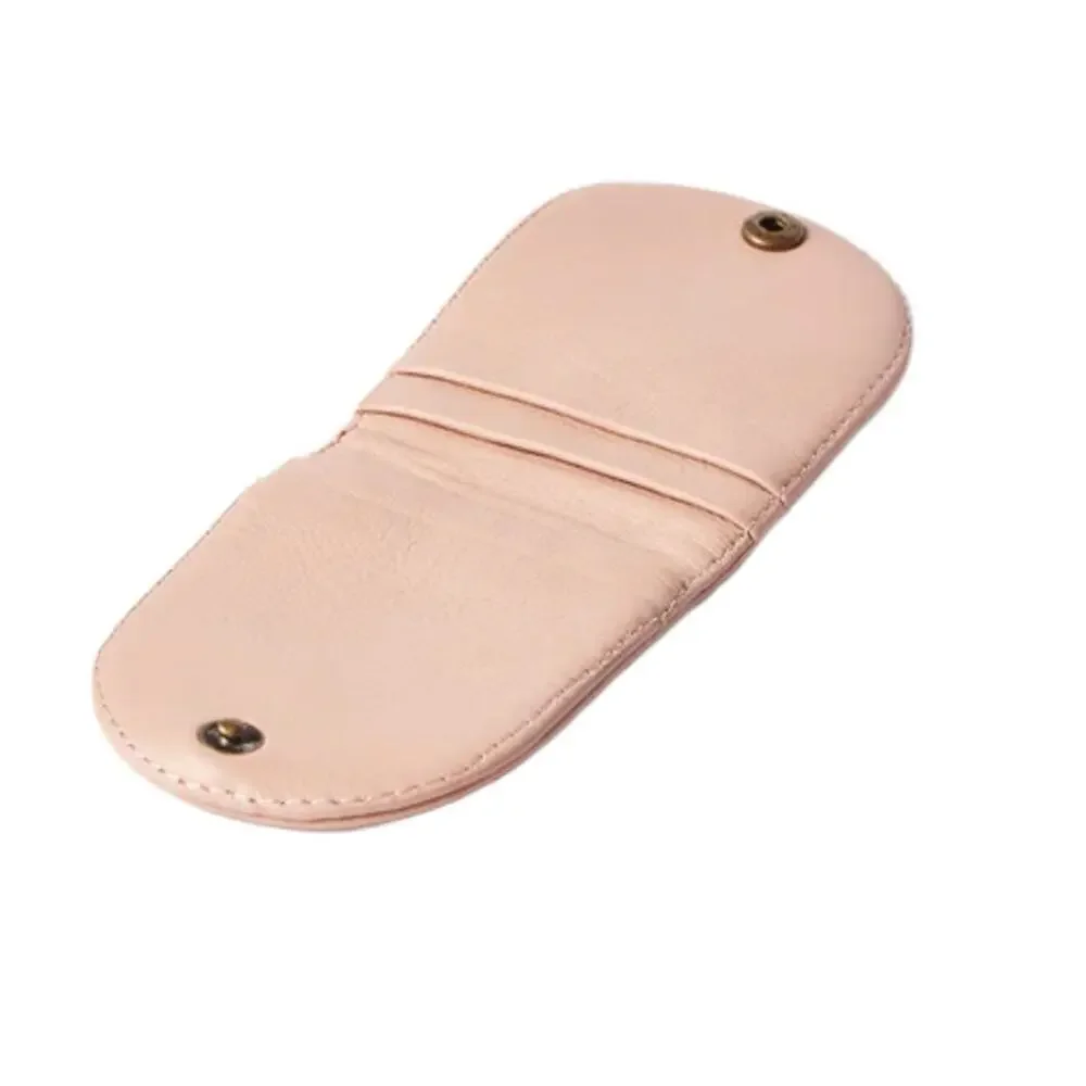 Wanderers Travel Co Leather Ibiza Card Wallet in Blush